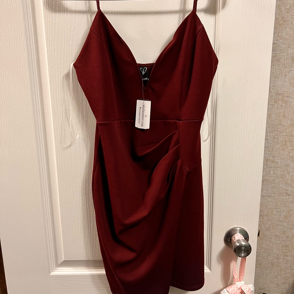 Windsor Burgundy Red Cocktail Dress